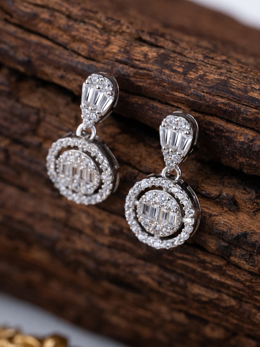 

MISS JO Silver-Plated Drop Earrings