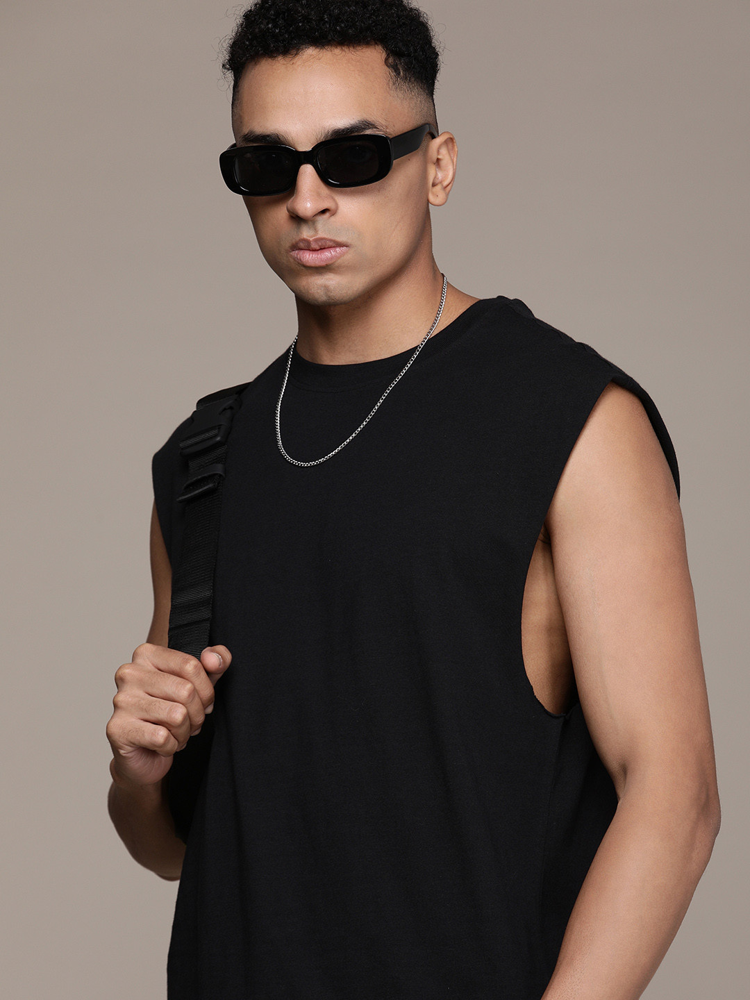 

The Roadster Life Co. Relaxed Fit Pure Cotton T-shirt, Black