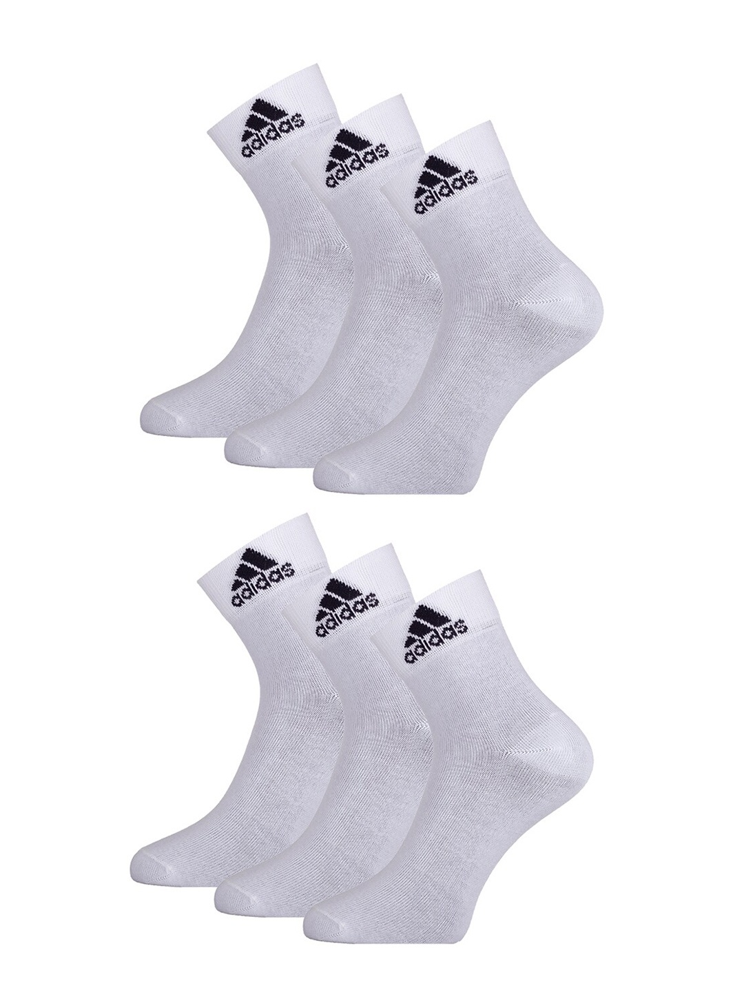 

ADIDAS Men Pack Of 6 Ankle Length Socks, White