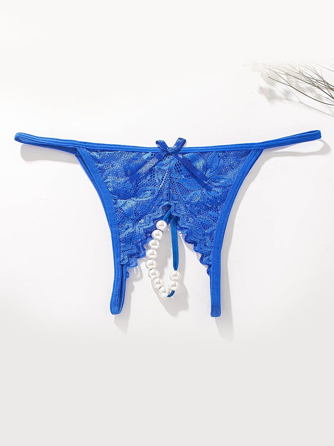 

LULU & SKY Self Design Thong Briefs, Blue
