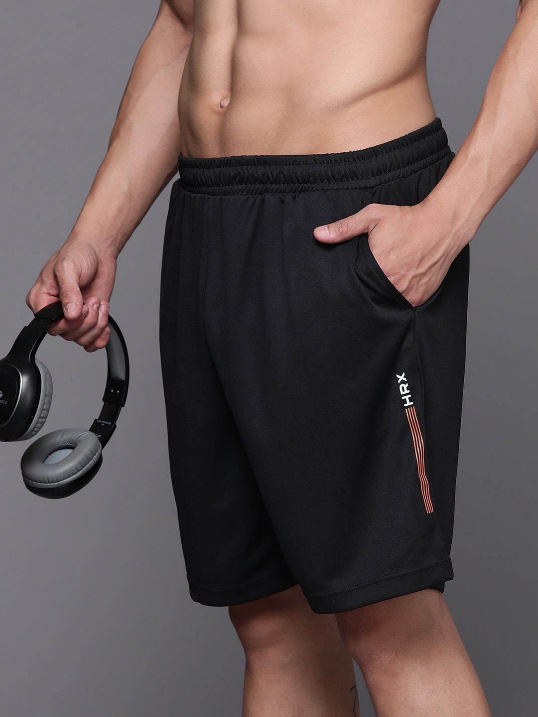 

HRX by Hrithik Roshan Men Training Shorts, Black