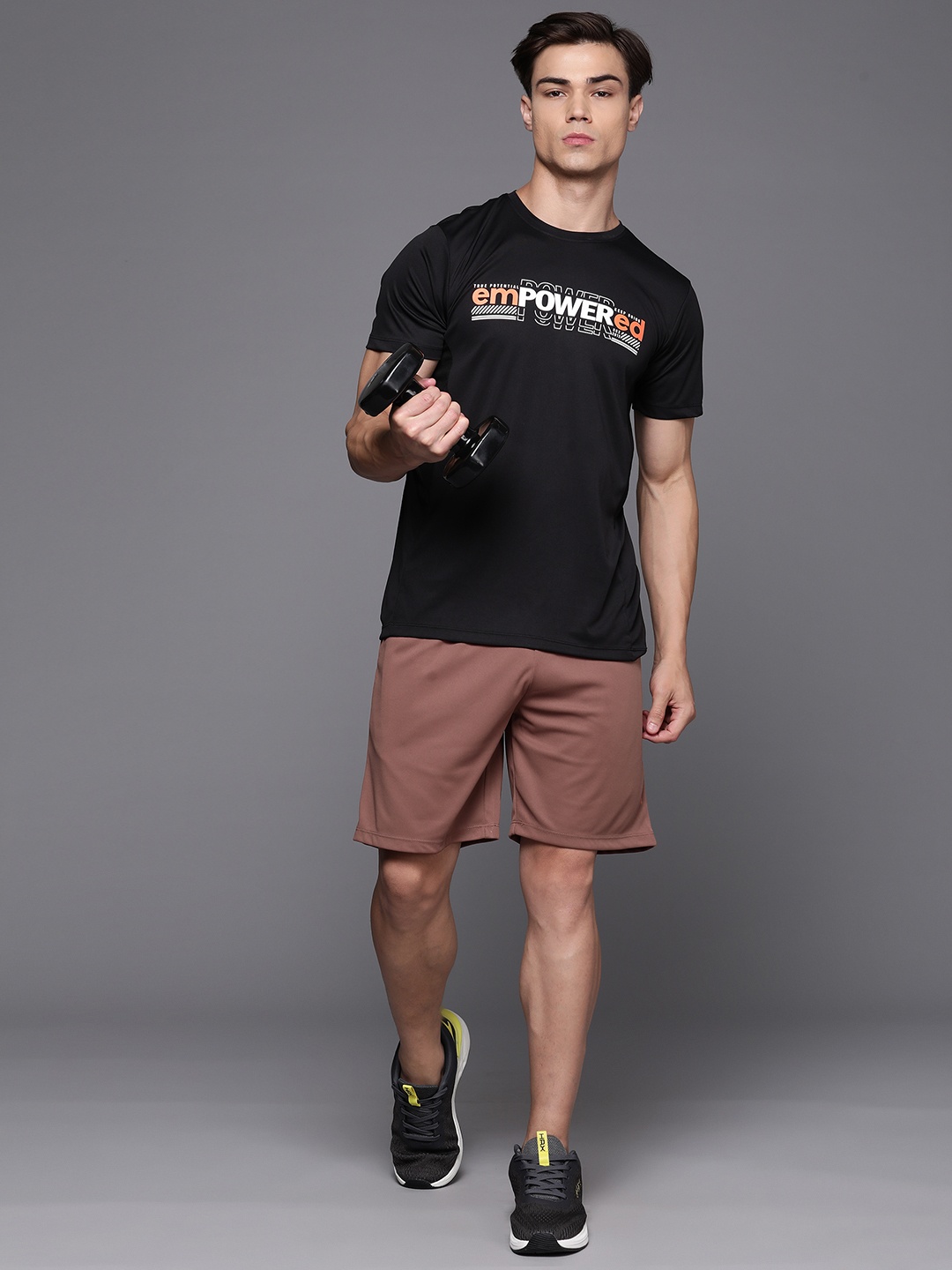 

HRX by Hrithik Roshan Men Training Shorts, Brown