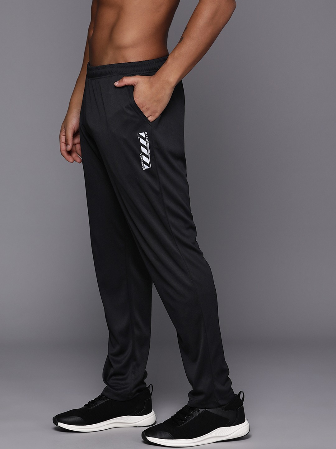 

HRX by Hrithik Roshan Men Rapid-Dry Training Track Pants, Black