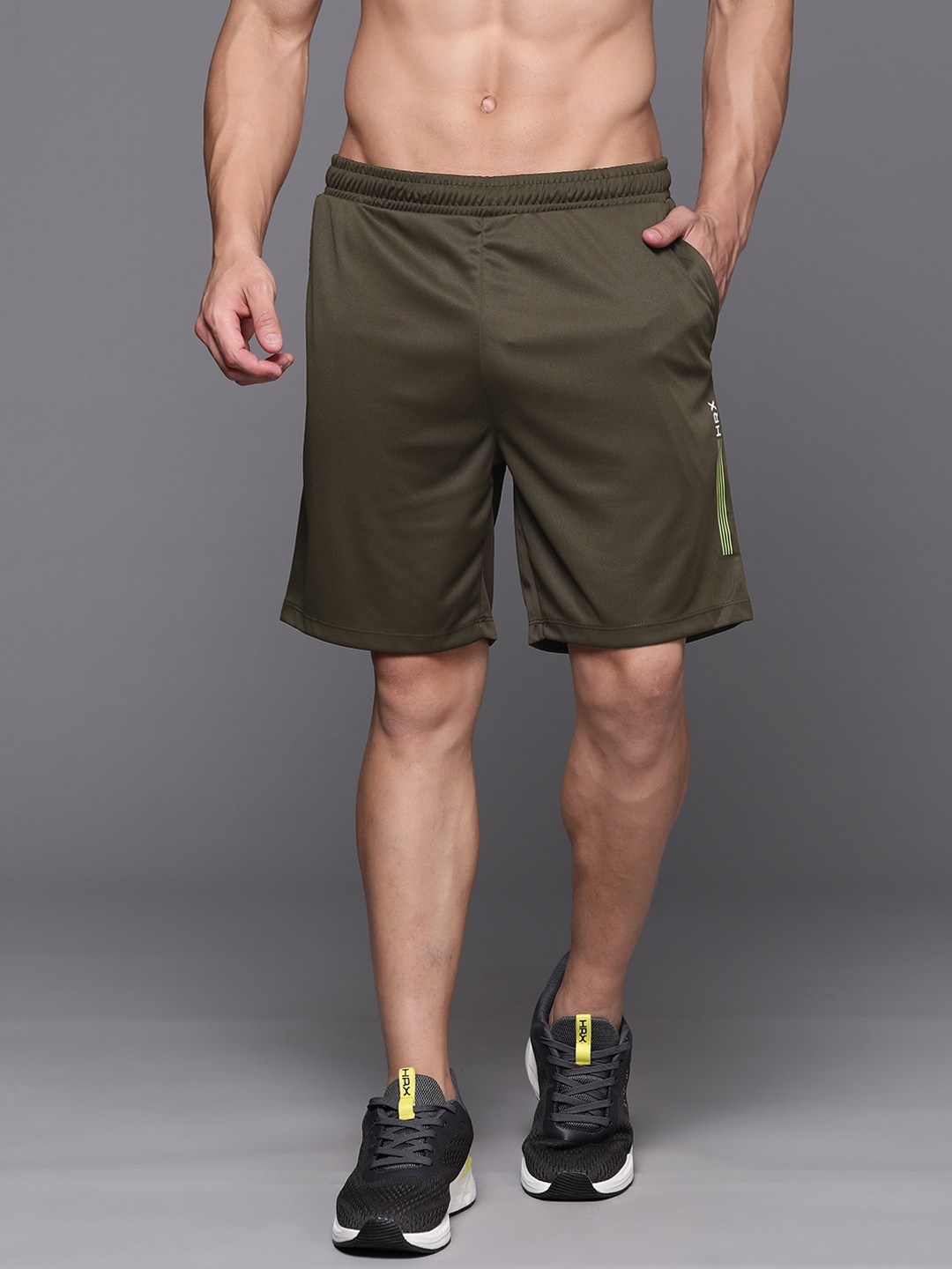 

HRX by Hrithik Roshan Men Training Shorts, Olive