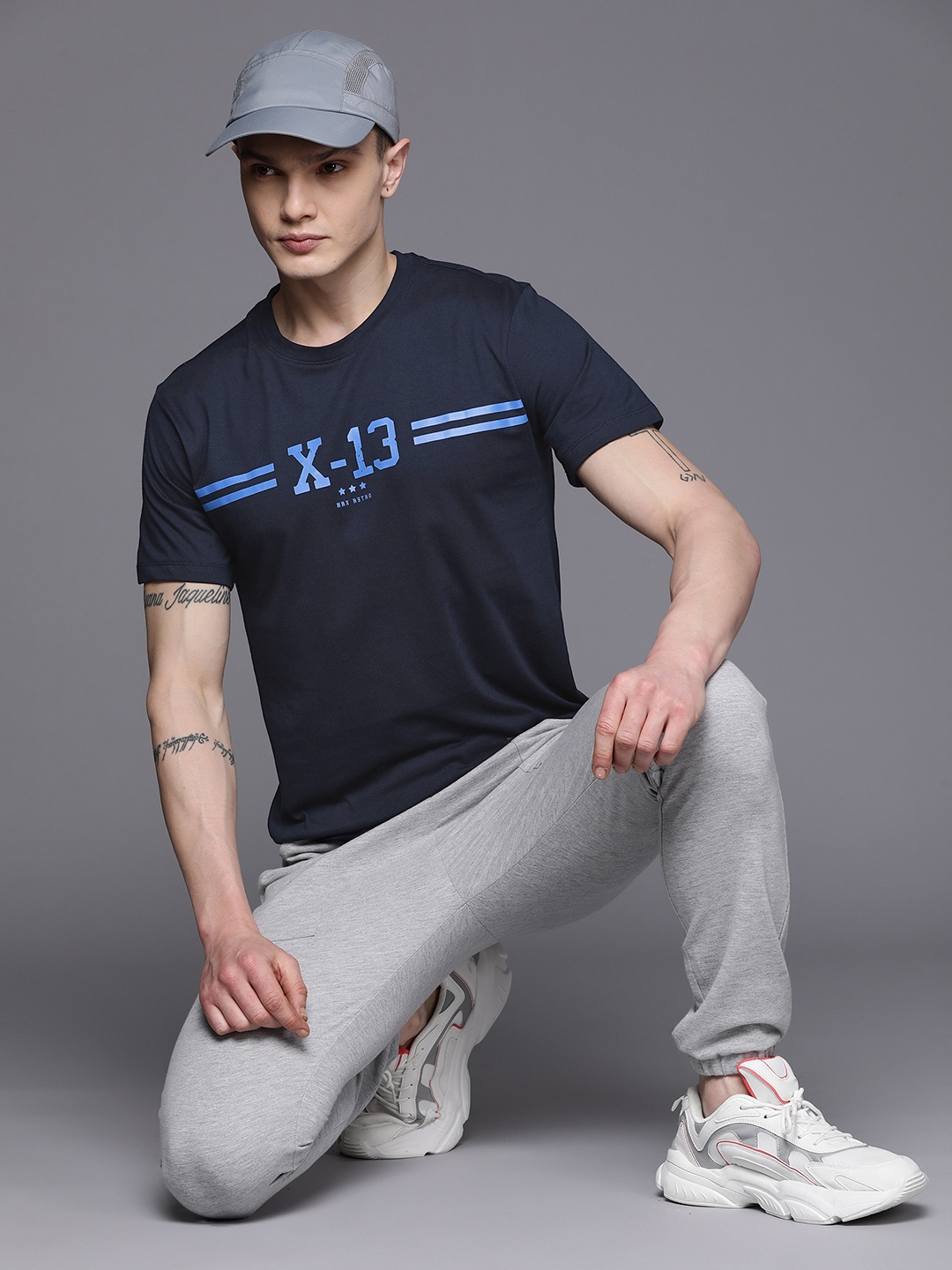 

HRX by Hrithik Roshan Short Sleeves Printed Casual T-shirt, Black