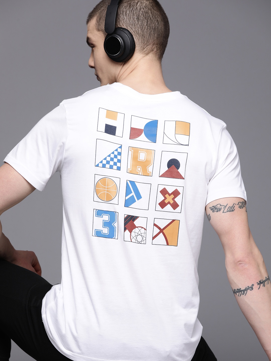 

HRX by Hrithik Roshan Men Printed T-shirt, White