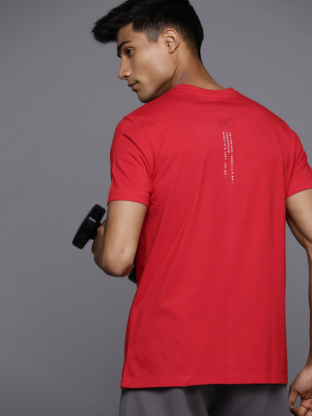 

HRX by Hrithik Roshan Round Neck Training T-shirt, Red