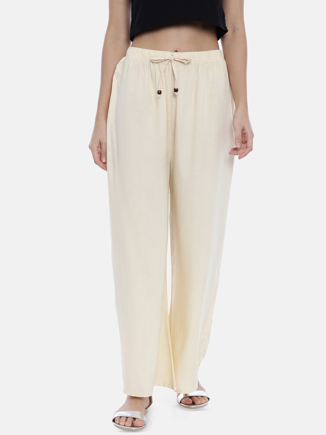 

GOLDSTROMS Wide Leg Knitted Palazzos, White