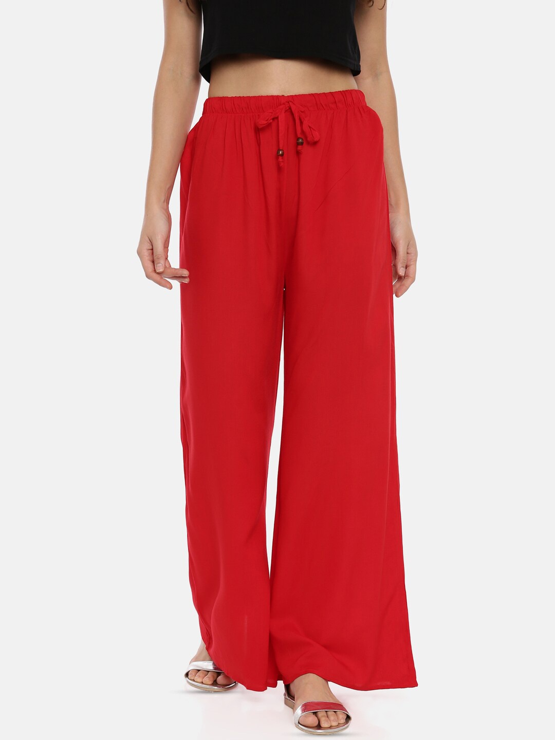 

GOLDSTROMS Wide Leg Knitted Palazzos, Red