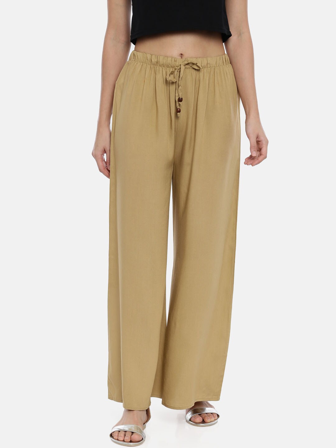 

GOLDSTROMS Wide Leg Knitted Palazzo, Beige