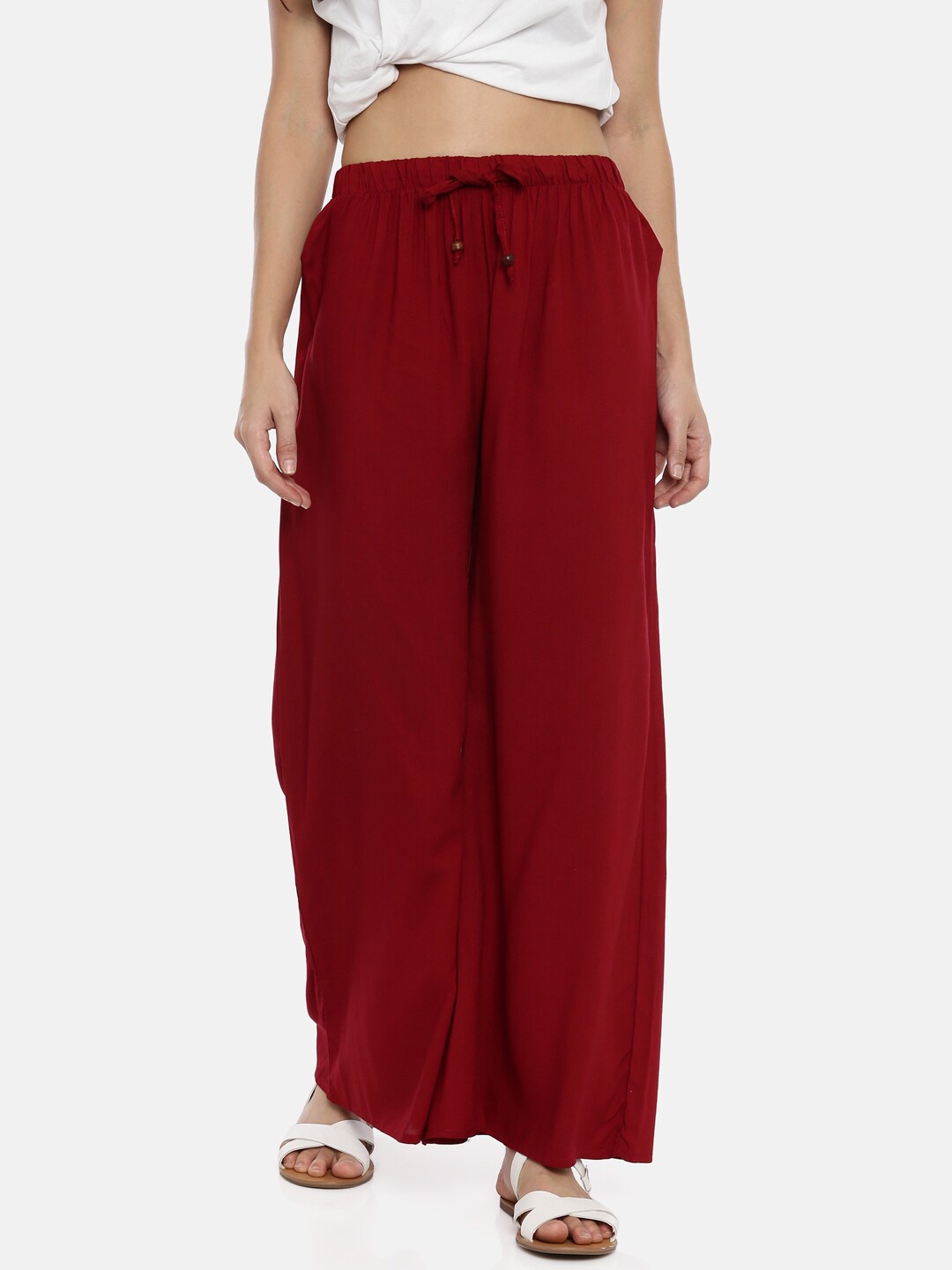 

GOLDSTROMS Wide Leg Knitted Palazzo, Maroon