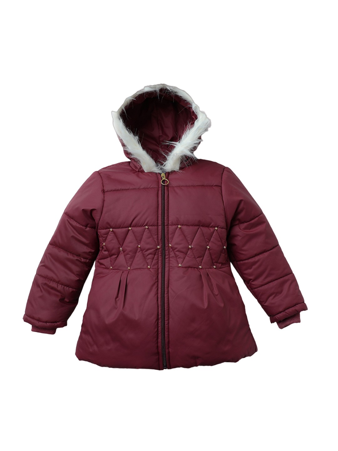 

The Boo Boo Club Girls Lightweight Puffer Jacket, Maroon