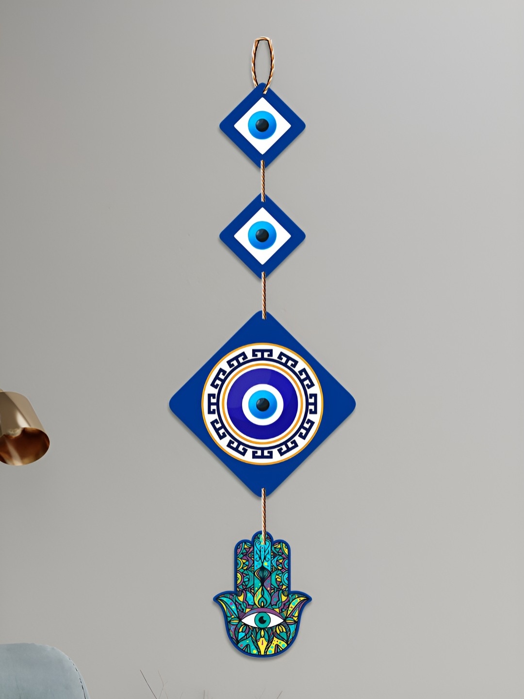 

ArtVibes Blue & White Wooden Wall Hanging