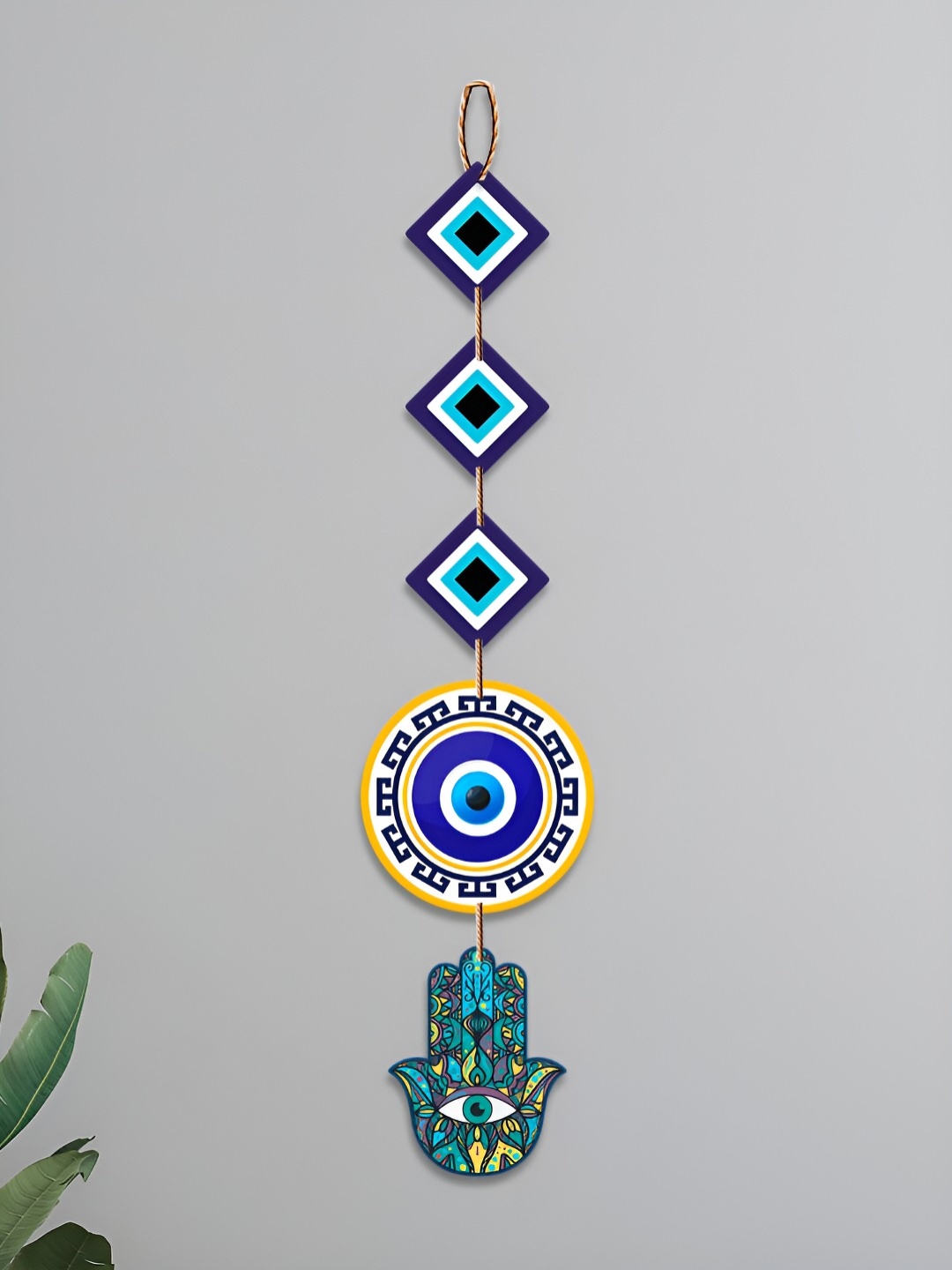 

ArtVibes Blue & White Artworks Wall Hanging