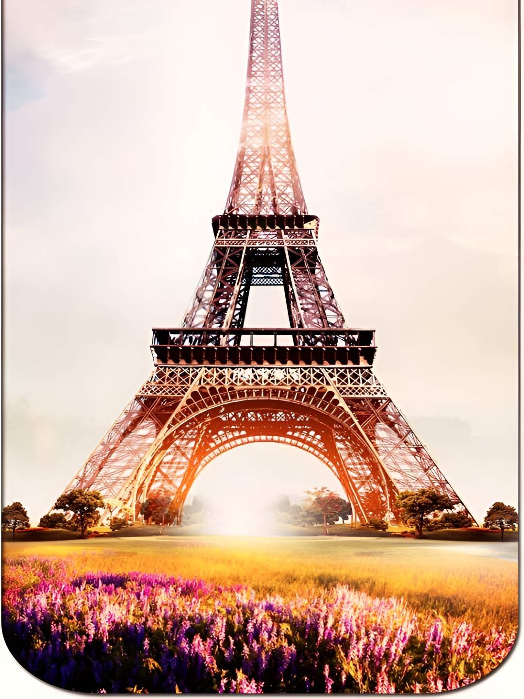 

Casperme Brown & White Eiffel Tower Framed Painting Wall Art
