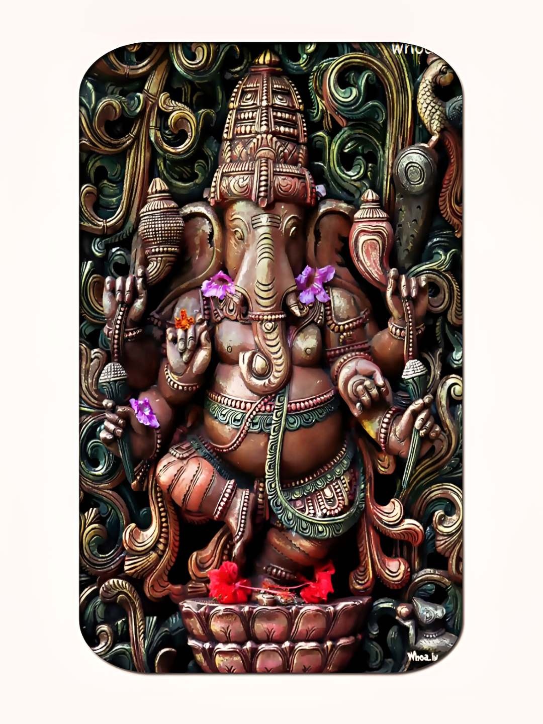 

Casperme Brown Ganesha Framed Painting Wall Art