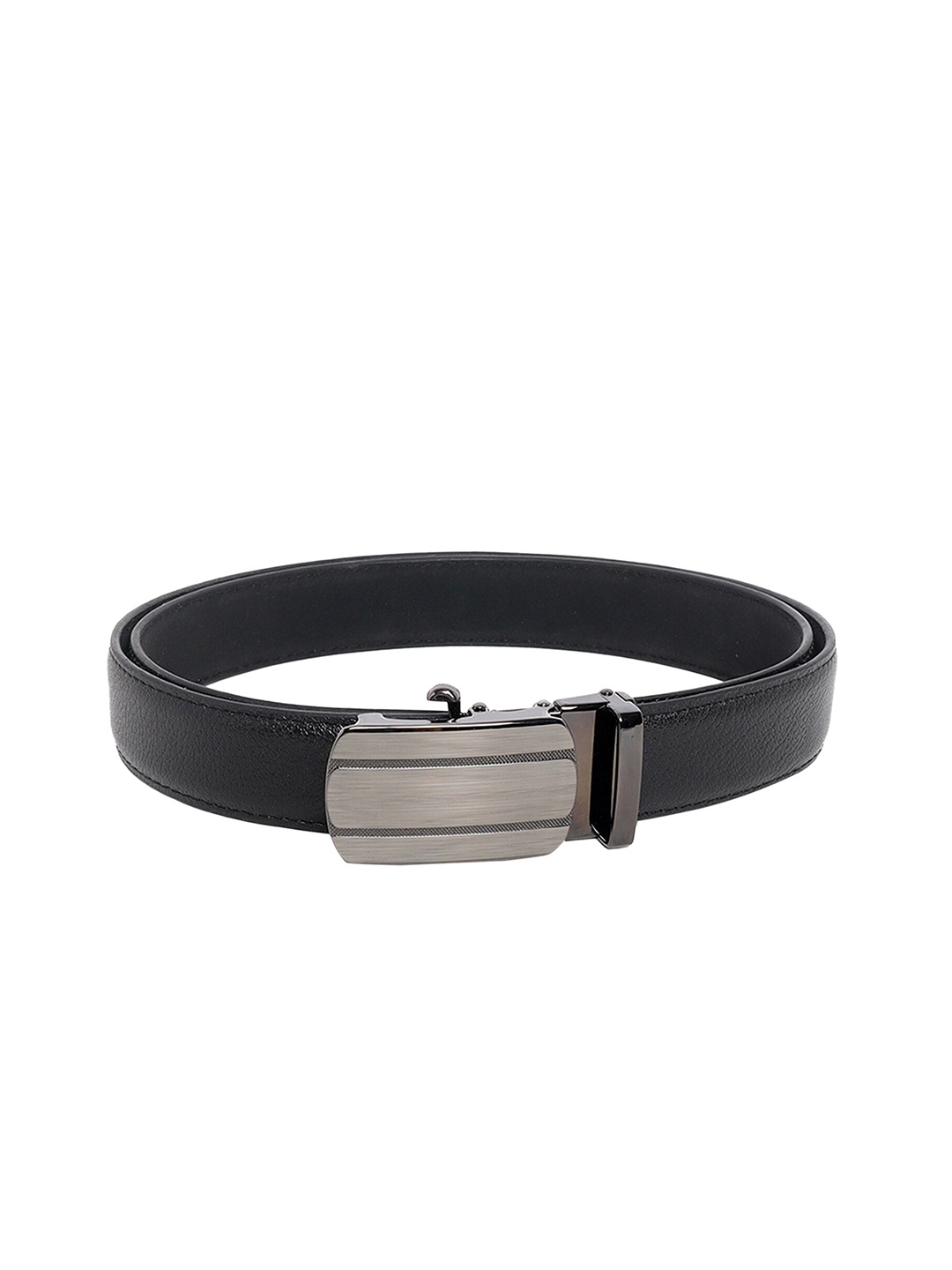 

Zacharias Men Textured Synthetic Leather Formal Belt, Black