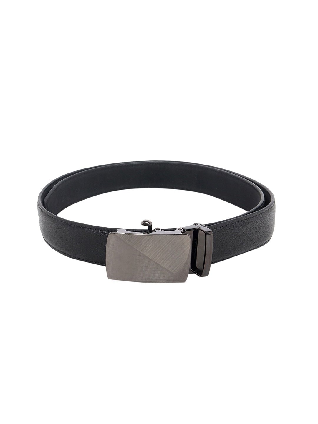 

Zacharias Men Textured Synthetic Leather Formal Belt, Black