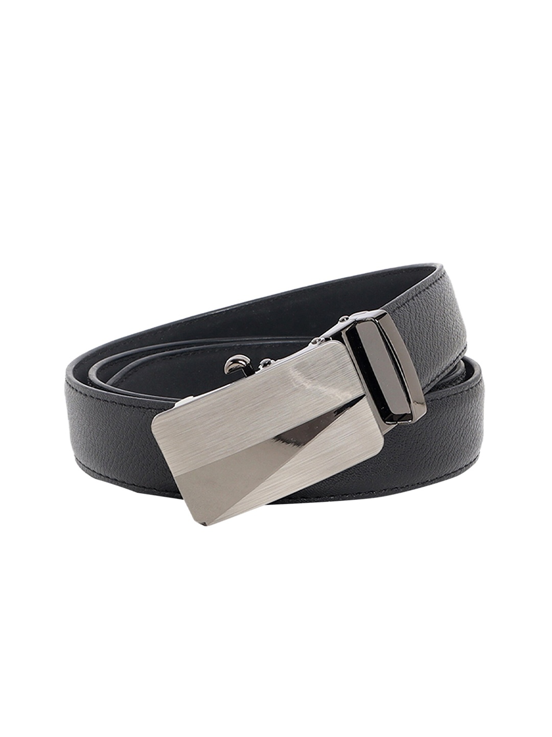 

Zacharias Men Textured Synthetic Leather Formal Belt, Black