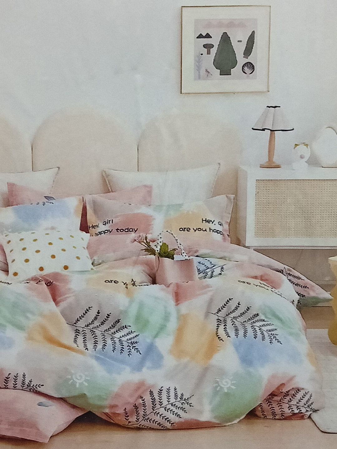 

Signature Pink Microfiber 144 TC Queen Bedsheet with 2 Pillow Covers, Blue