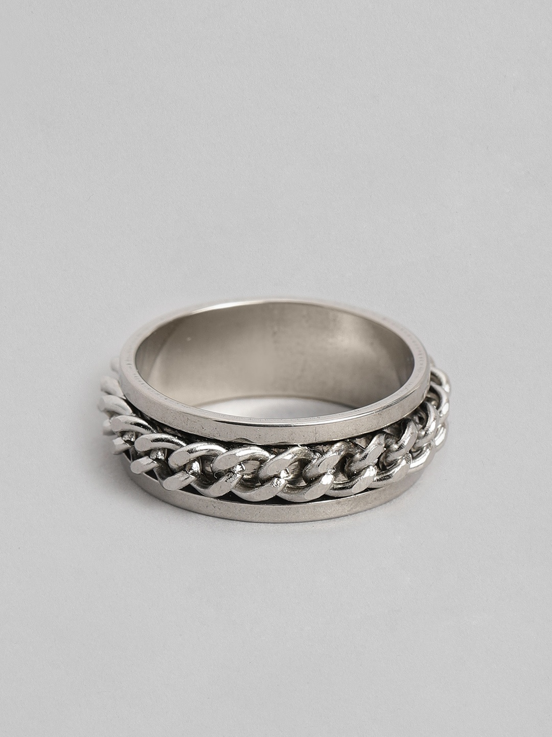 

WROGN Men Silver-Plated Alloy Finger Ring