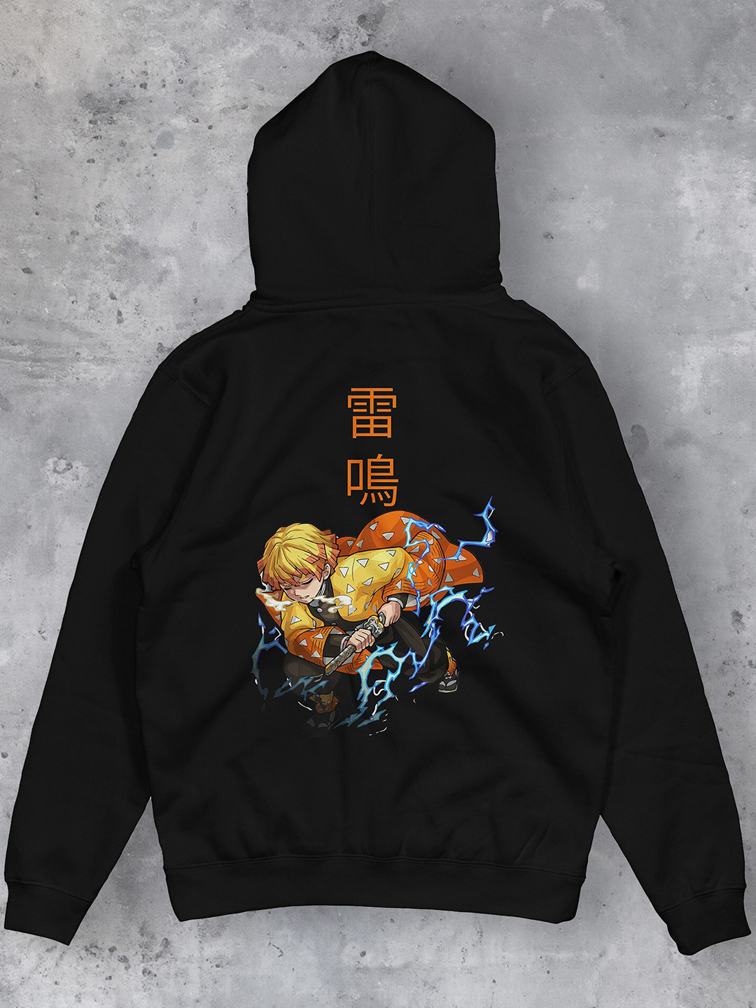 

fanideaz Men Black Printed Hooded Sweatshirt