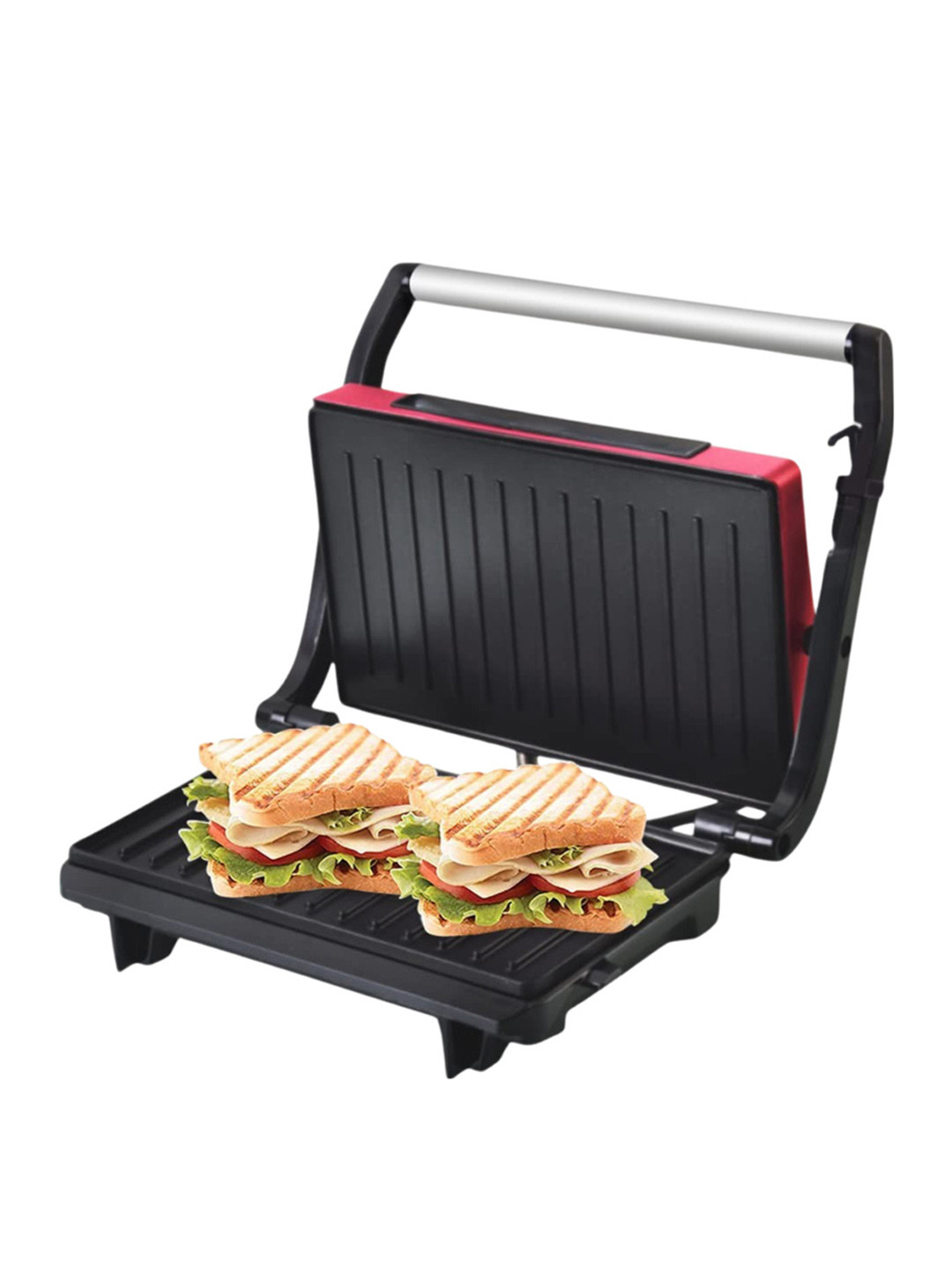 

Inalsa Red & Black With Non Stick Coating Sandwich Maker Toast & Co