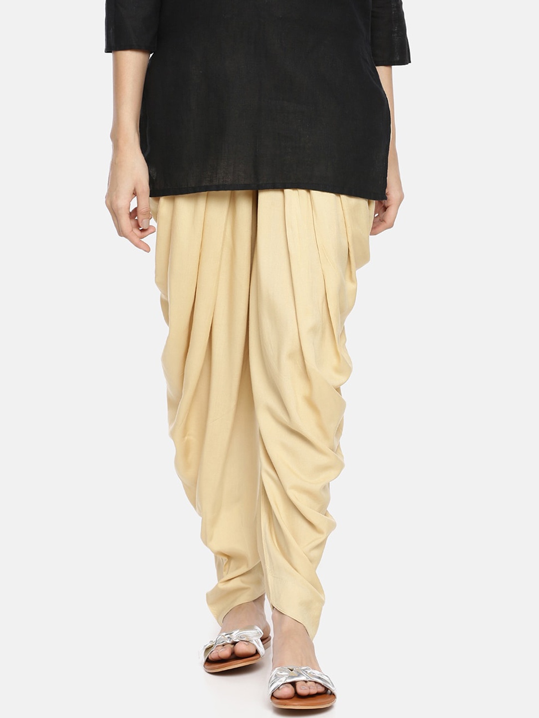 

GOLDSTROMS Women Loose Fit Patiala, Beige