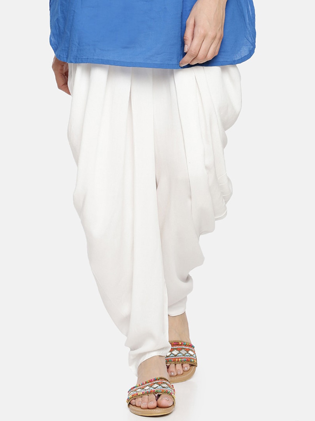 

GOLDSTROMS Women Loose Fit Patiala, White
