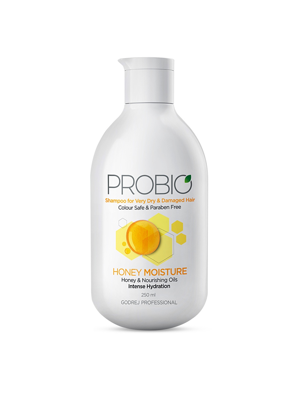 

Godrej Professional Probio Honey Moisture Shampoo for Intense Hydration - 250 ml, White