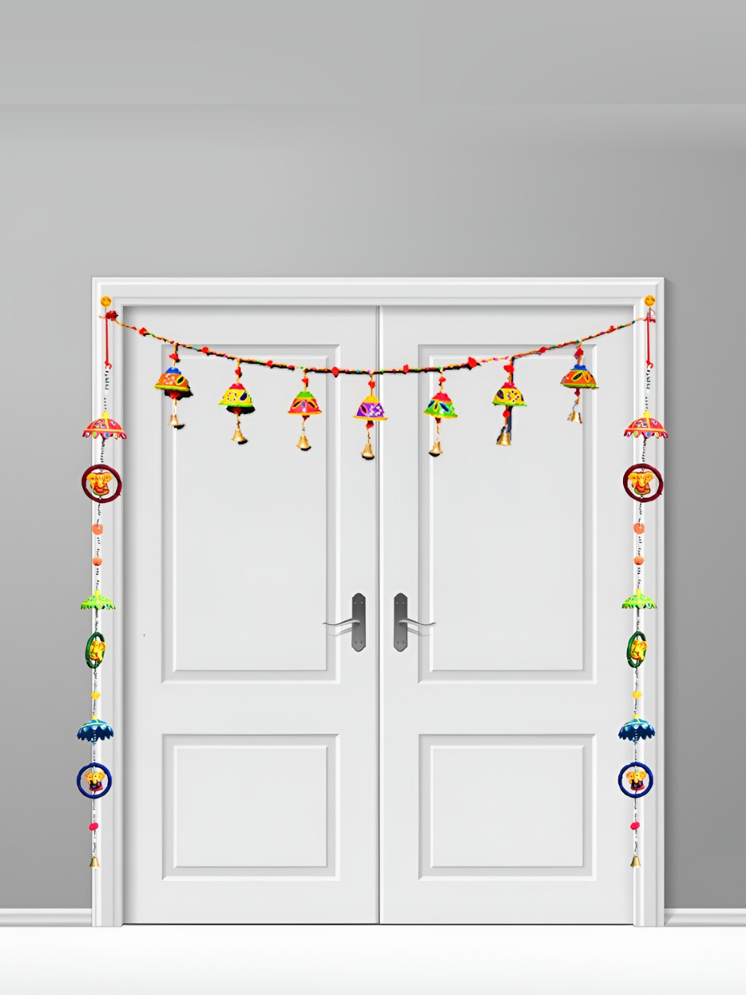 

Aawiclo Red & Green 3 Pieces Ganeshji Hanging Wall Decor