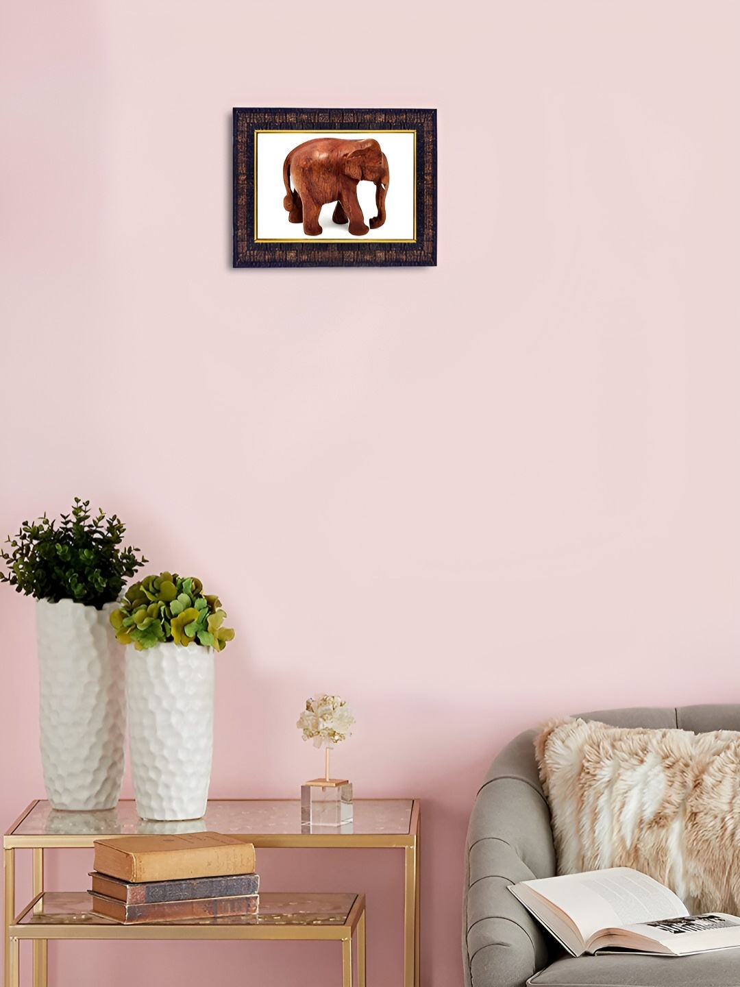 

Hawai Black & Brown Elephant Rectangular Wooden Wall Photo Frame