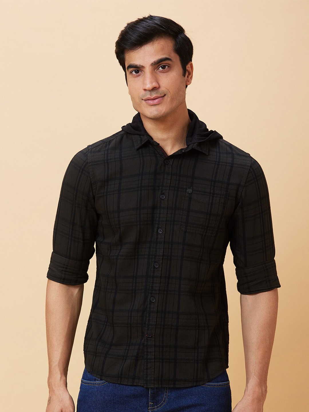 

Being Human Slim Fit Tartan Checked Casual Shirt, Green