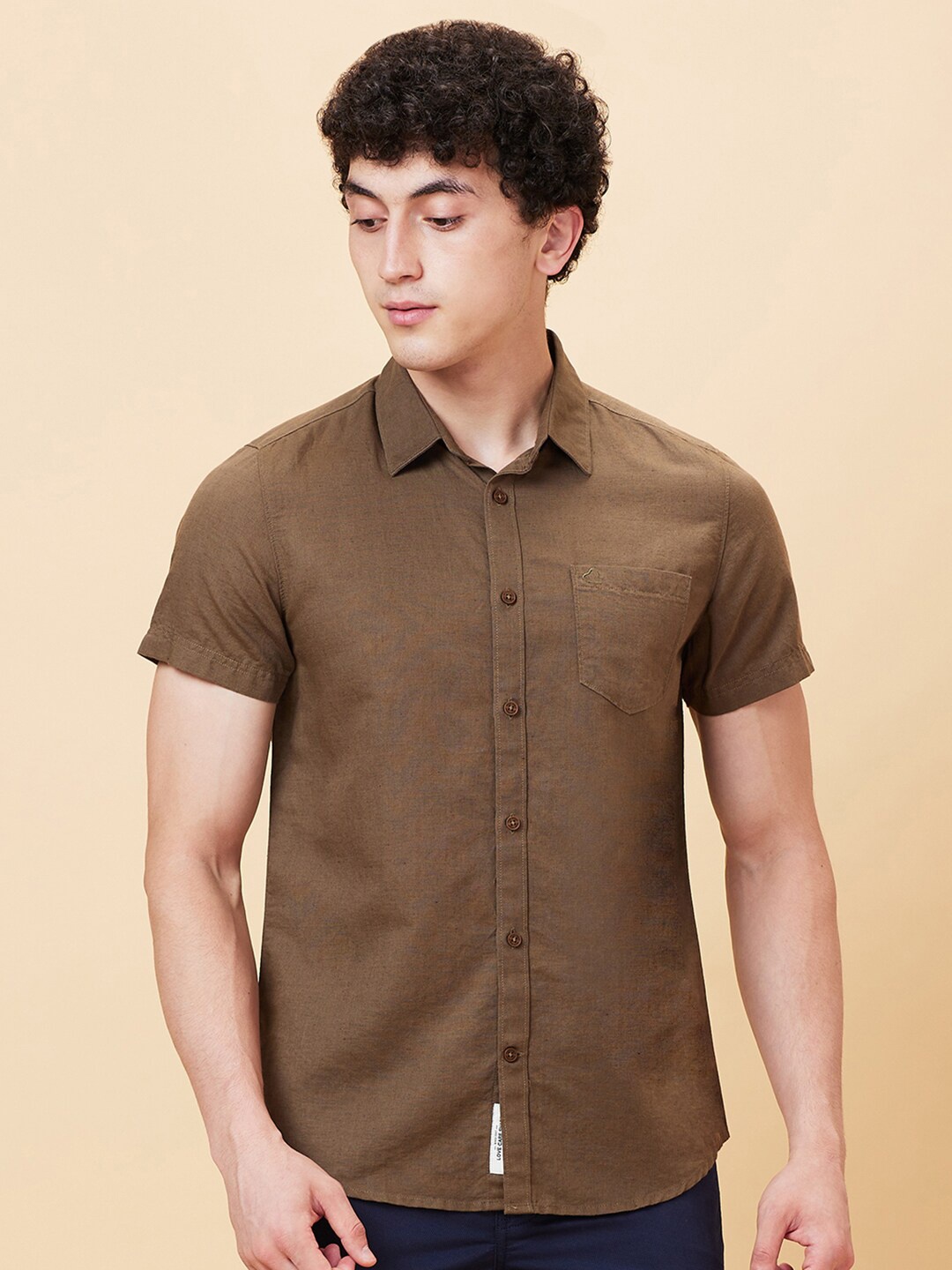 

Being Human Slim Fit Casual Shirt, Brown