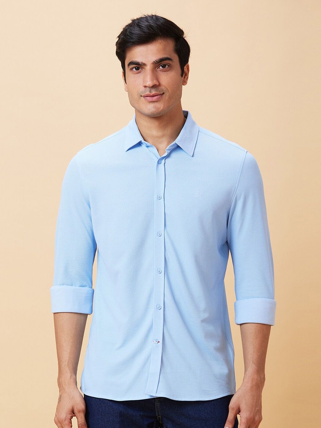 

Being Human Slim Fit Long Sleeves Casual Shirt, Blue