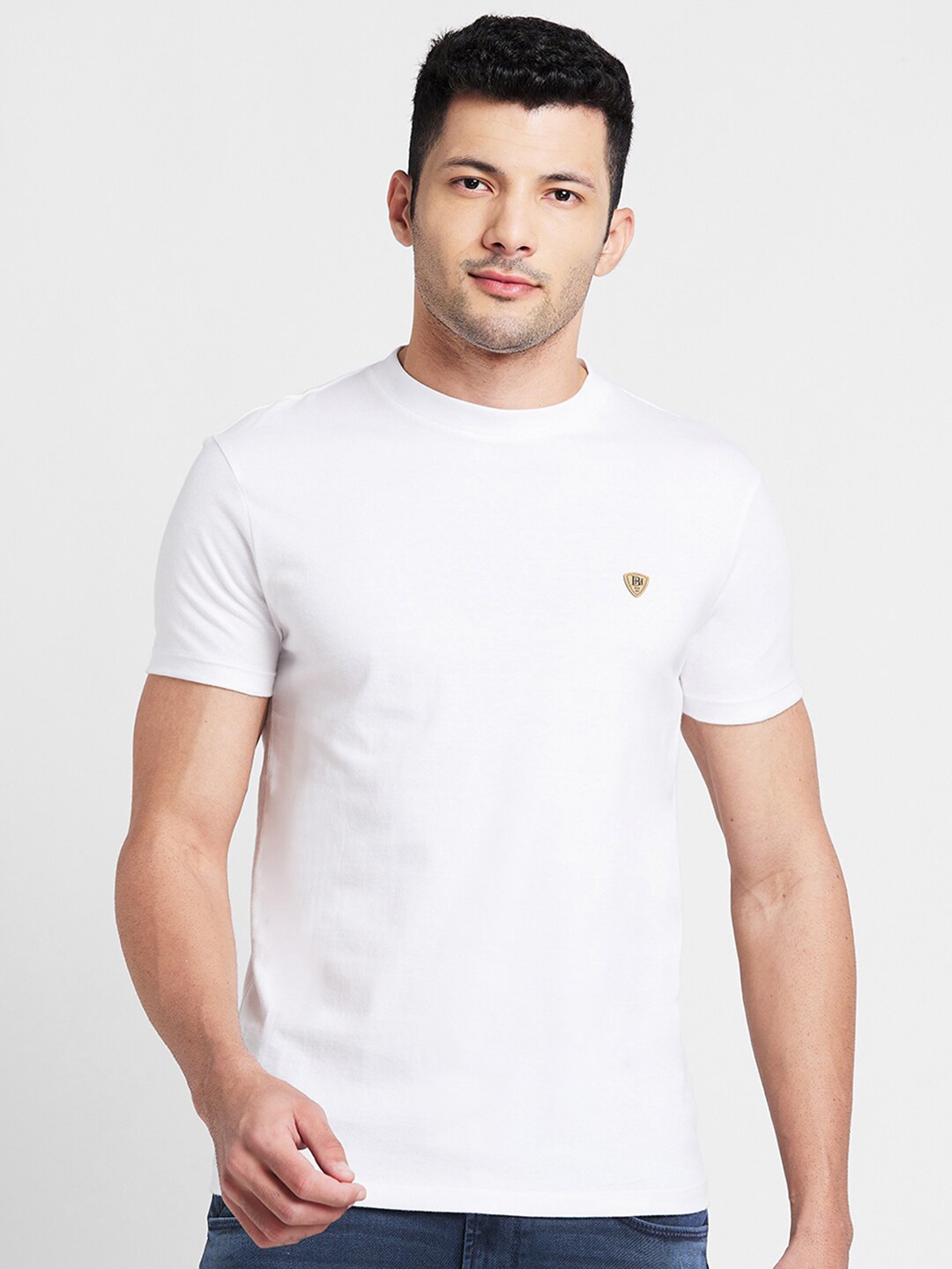 

Being Human Round Neck Casual T-shirt, White