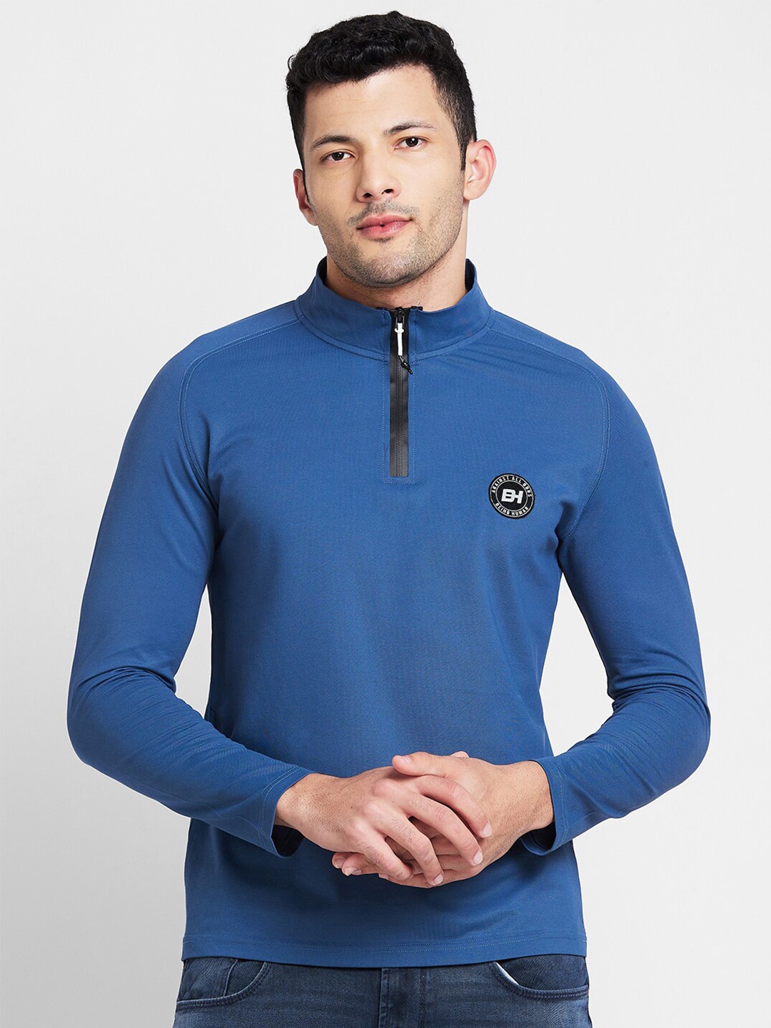 

Being Human High Neck T-shirt, Blue