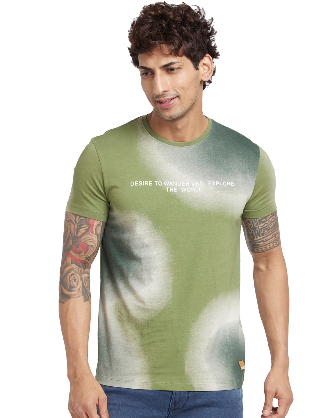 

Being Human Men Green T-shirt