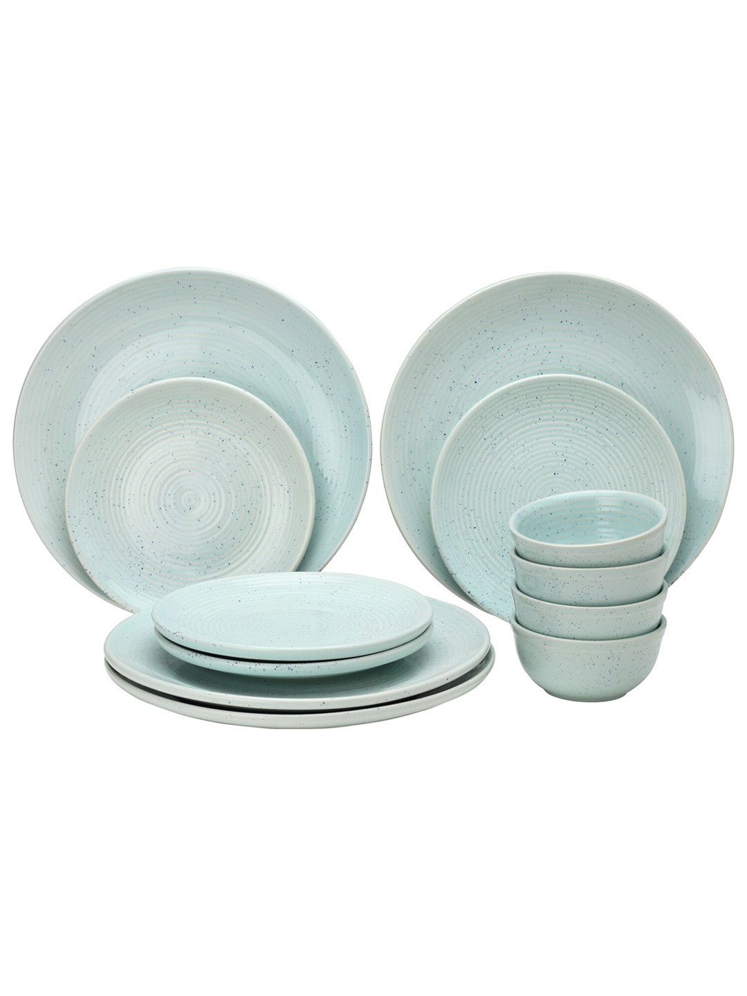 

BODHI HOUSE Green 12 Pieces Ceramic Glossy Dinner Set