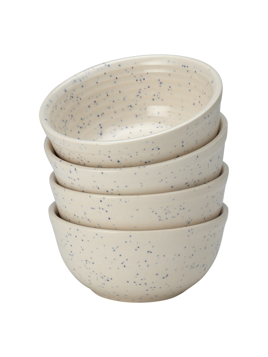 

BODHI HOUSE Off White 4 Pieces Ceramic Glossy Bowls