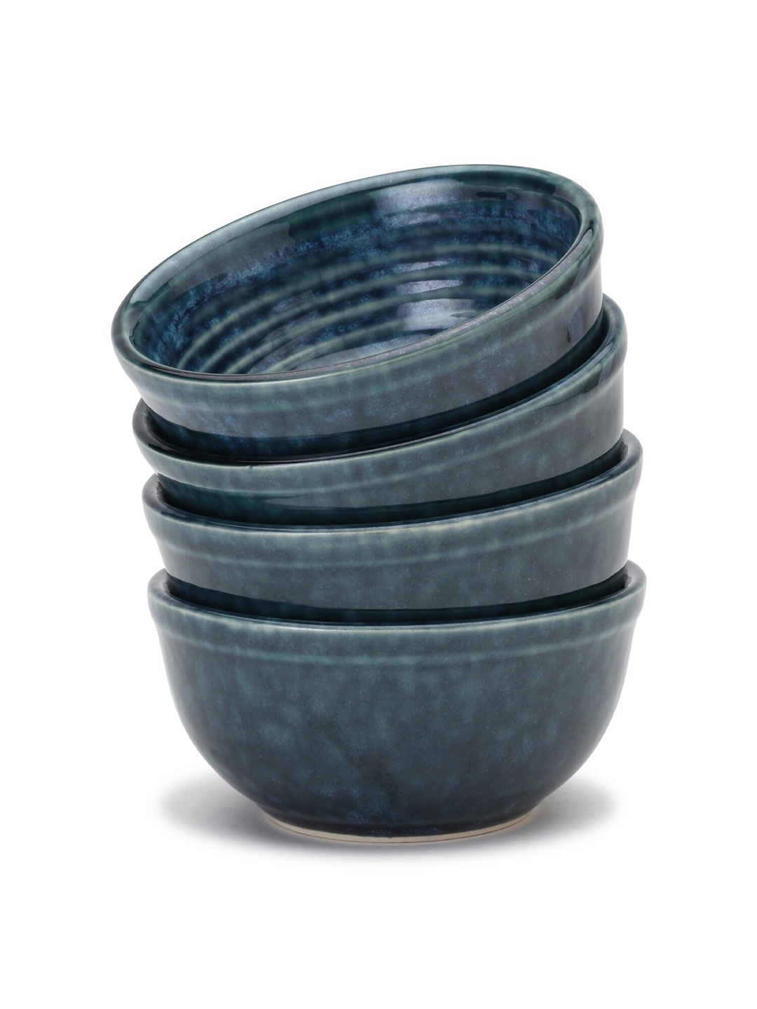 

BODHI HOUSE Green 4 Pieces Handcrafted Ceramic Glossy Bowls