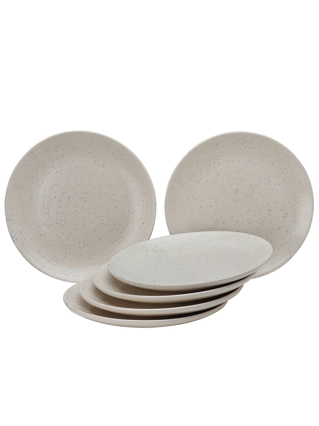 

BODHI HOUSE Grey 6 Pieces Ceramic Glossy Plates