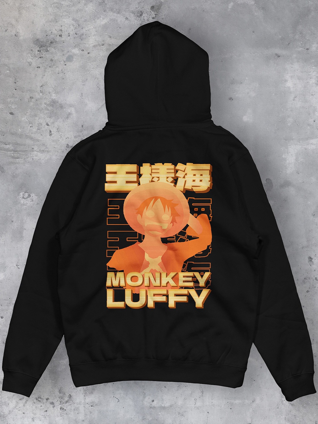 

fanideaz Men Black Printed Hooded Sweatshirt