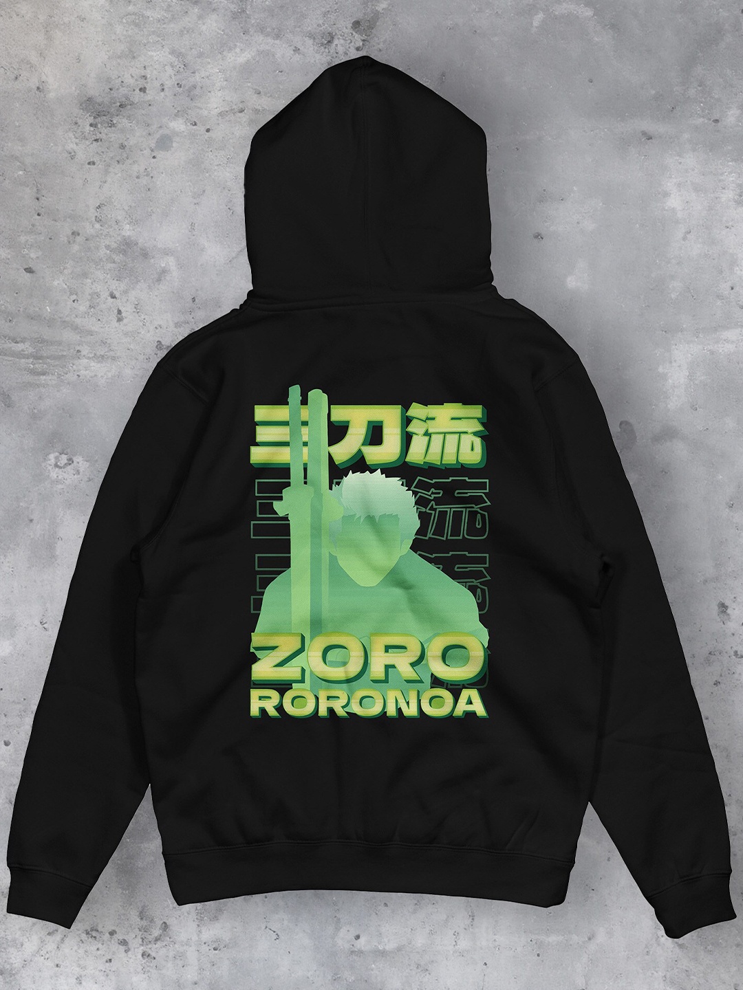 

fanideaz Men Black Printed Hooded Sweatshirt