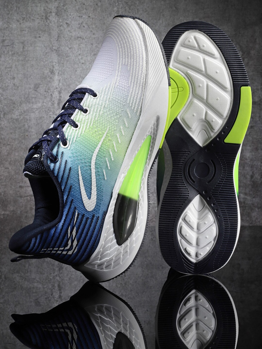 

ASIAN Men ROVER-01Mesh Running Shoes, White