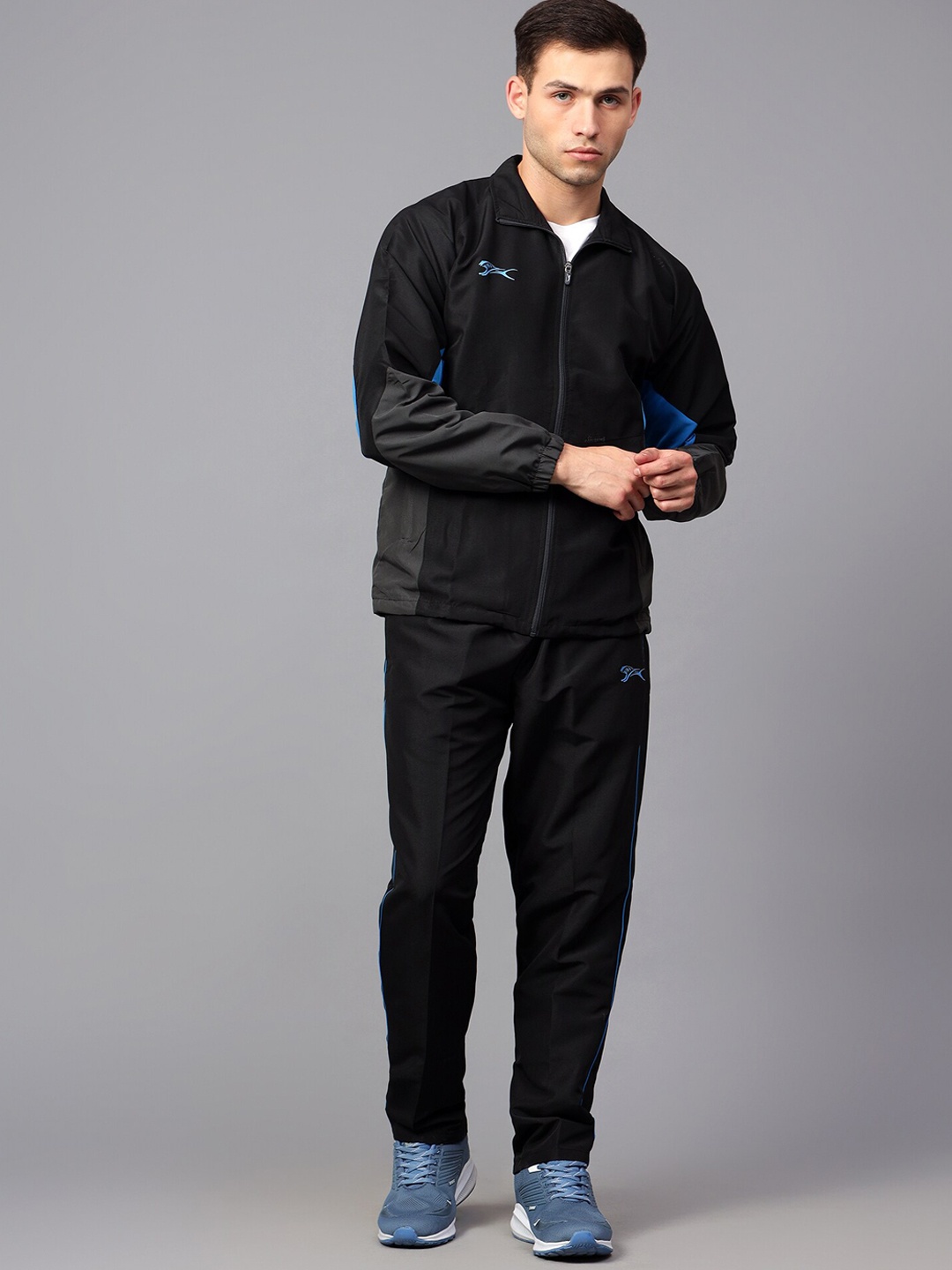 

Shiv Naresh Colourblocked Tracksuit, Black