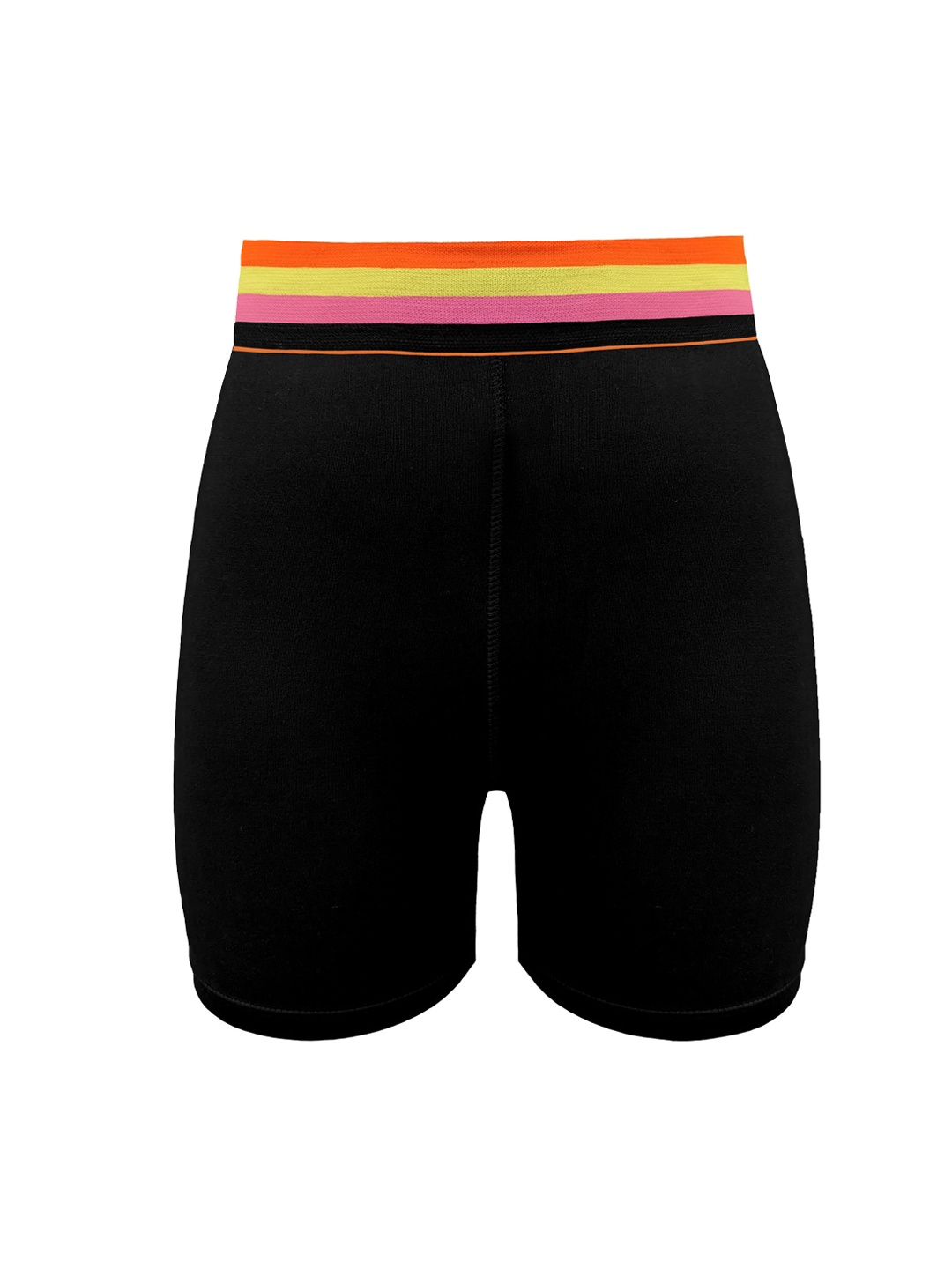 So What Women Skinny Fit Running Sports Shorts, Black