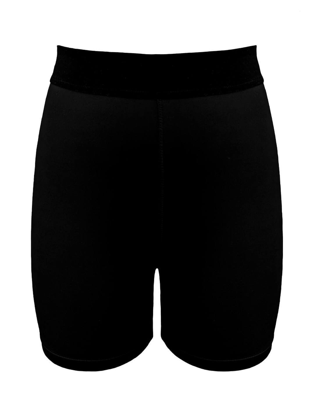 So What Women Skinny Fit Running Sports Shorts, Black