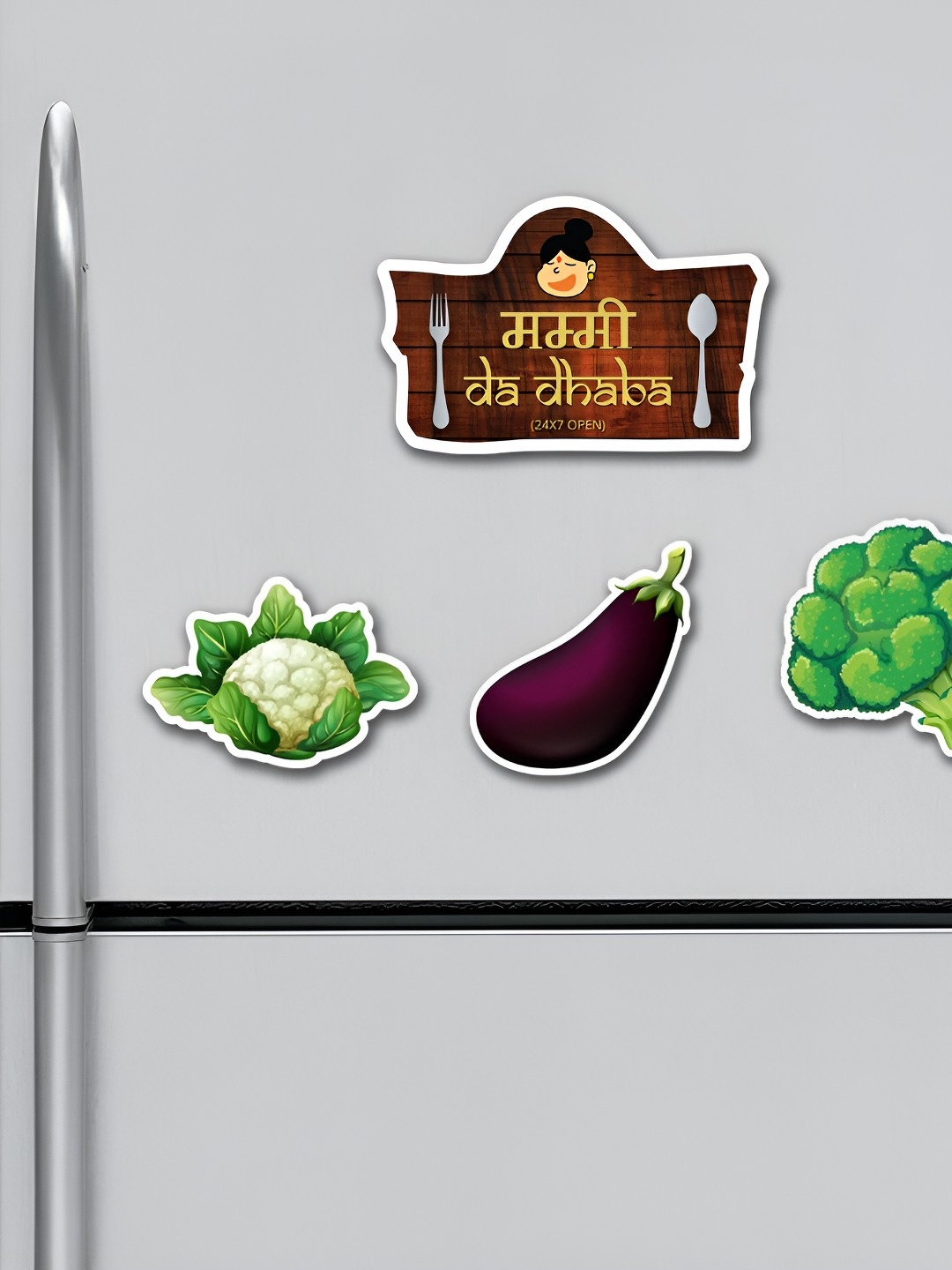 

ARTBUG Green & Brown 4 Pieces Patterned Fridge Magnets