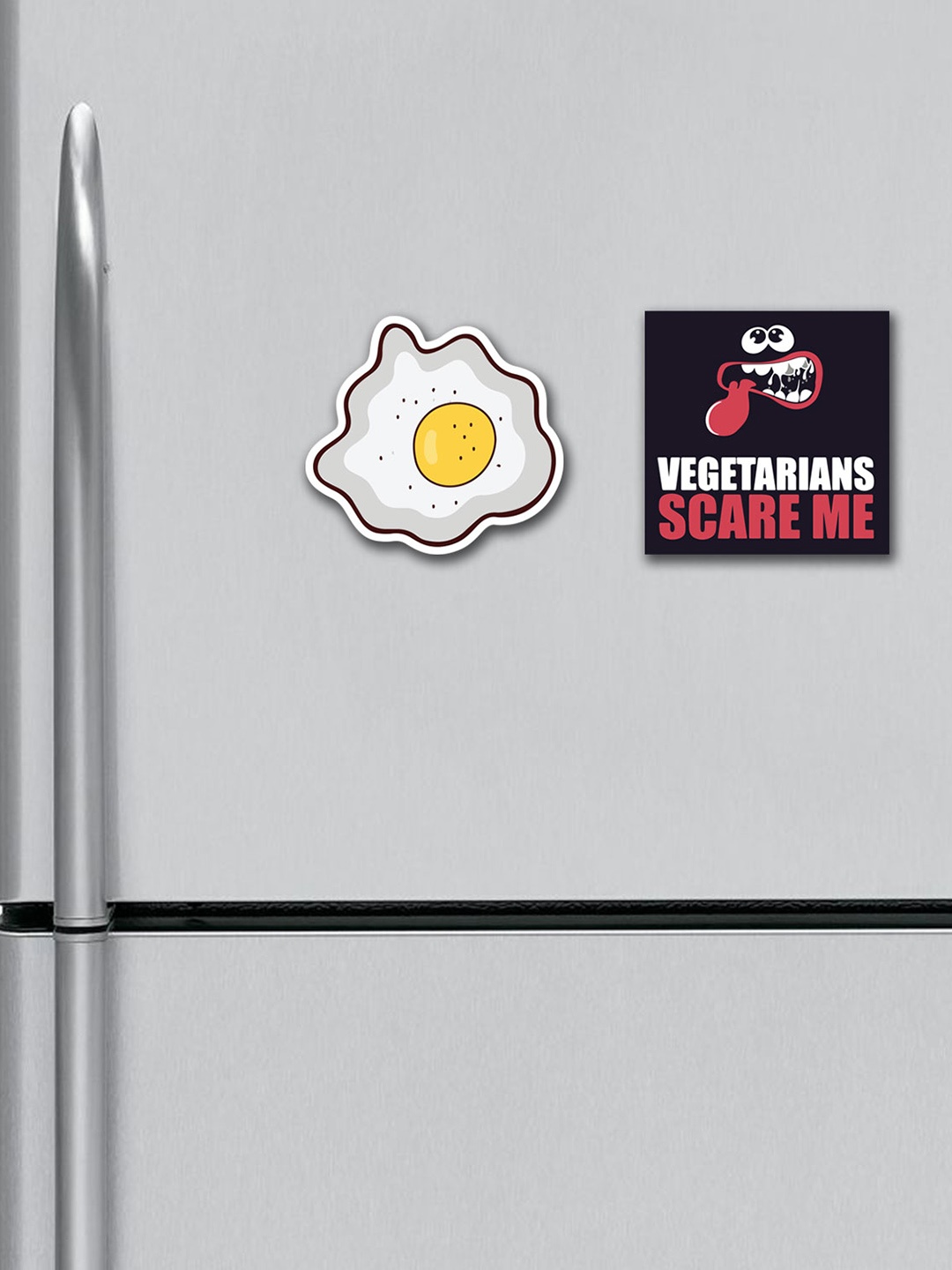 

ARTBUG White & Black 2 Pieces Patterned Fridge Magnets